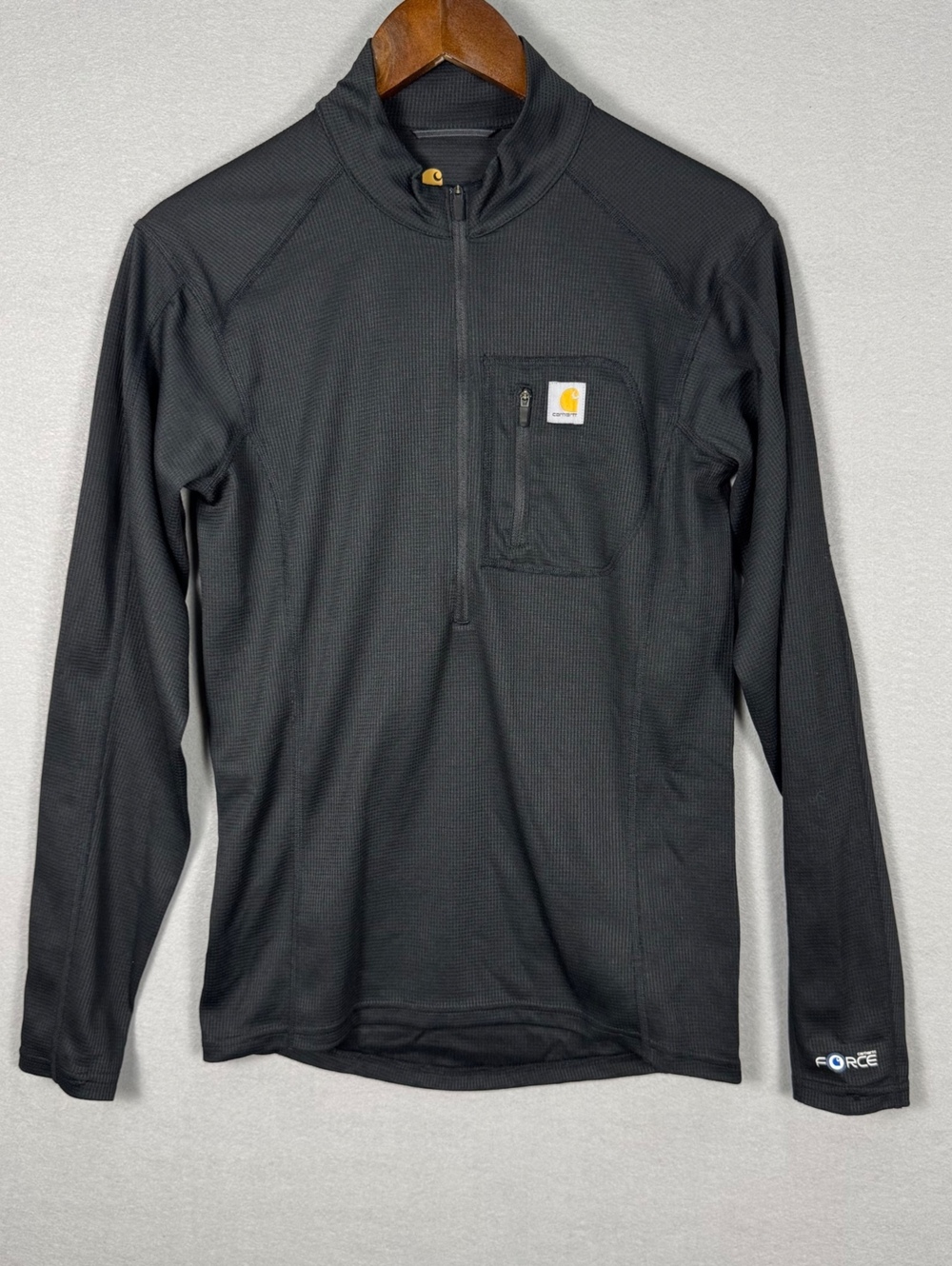 Carhartt Force MBL105 Quarter Zip Base Layer Black Mens S
